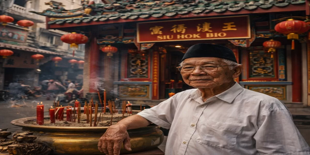 Kisah Lie Gei di Pecinan Semarang, Lie Gei Hong Menjaga Kelenteng Siu Hok Bio dari Lupa dan Waktu (Ilustrasi gambar )