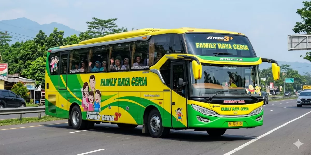 Jadwal Bus Family Raya Ceria Padang &ndash; Jakarta 11-20 April 2026 Lengkap Jam Berangkat, Estimasi Tiba, dan Cara Pesan Tiket Online (Ilustrasi gambar )