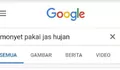 Ketik Monyet Pakai Jas Hujan Pencarian Google Muncul Foto Presiden Jokowi, Begini Penjelasannya
