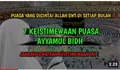 7 Keutamaan Puasa Ayyamul Bidh 13, 14, dan 15 Hijriyah : Salah Satunya Mendapatkan Pahala Puasa Setahun Penuh.