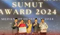 KPU Batu Bara Raih Penghargaan KI Sumut Award 2024 Kategori Informatif