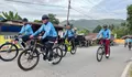 Gowes, Kapolres Aceh Tenggara Sambangi Warga Desa Lawe Harum