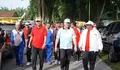 Kakanwil Kemenag Sumut Bersama Ribuan Umat Kabupaten Langkat Ikuti Jalan Sehat Kerukunan