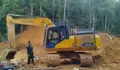 TNI-Polri Sita 6 Unit Excavator Tambang Emas Ilegal di Madina
