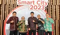 Bupati MFA Menerima Penghargaan Gerakan Smart City Tahun 2023 dari Menteri Kominfo RI 