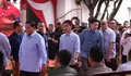 Momen Prabowo - Gibran Hadiri Deklarasi Pemilu Damai, Kompak Berbaju Biru