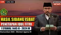 Sidang Isbat Penentuan Hari Raya Idul Fitri 1445 H