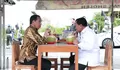 Jokowi dan Prabowo Santap Bakso Bandongan di Kios Kaki Lima Magelang, Warga Mendoakan: Semoga Tetap Merakyat