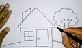 Cara Menggambar Rumah untuk Anak SD, Ikuti Contoh Sketsa Mudah Ini 