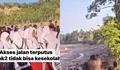 Jalan Terputus Pascabanjir, Anak-anak di Aceh Utara Kesulitan Berangkat Sekolah