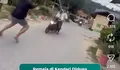 Dua Remaja Bersepeda Motor Ugal-ugalan Sengaja Tabrak Warga Desa   