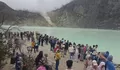 Destinasi Wisata Kawah Putih Jadi Primadona Libur Akhir Pekan, Wisata Alam Gunung Patuha Dipadati
