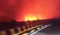 Tumbang Nusa Kalteng Berubah Jadi Lautan Api, Petugas Damkar Kesulitan Jangkau Titik Kebakaran
