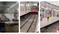 Dramatis di Stasiun Tanah Abang, Pria Lompat ke Rel, KRL Commuter Line Nyaris Tabrak, Masinis Tarik Rem Darurat