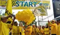 Yellow Fun Walk Golkar Jateng Meriahkan HUT ke-61 dengan Kampanye Hidup Sehat