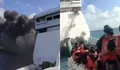 KMP Mutiara Sentosa 2 Terbakar di Perairan Sumenep, Tim Gabungan Evakuasi Penumpang