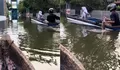 Viral Warga Kudus Mendayung Perahu Saat Banjir, Netizen Teringat Film Heart
