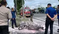 Keluar Percikan Api, Sebuah Motor Terbakar di Bangjo Purin