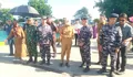 Dandim 1312/Talaud, Letkol Arh. Yanuar Yudistira, Bersama Forkopimda Talaud Menerima Kunjungan DanKodaeral VIII/Manado