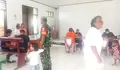 Babinsa Mendampingi Nakes Puskeamas Marampit Dalam Kegiatan Posyandu Anka Bayi Dan Balita, Ibu Hamil Dan Lansia