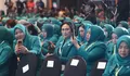 Ny. Anik Yulius Selvanus Hadiri Puncak Peringatan HKG PKK ke-54 Bersama Selvi Ananda di Makassar