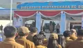 SELAMAT BEKERJA! Wali Kota Bitung Hengky Honandar Serahkan SK PALA ke 8 Camat untuk 69 Kelurahan