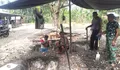 Satgas TMMD Ke-130 Laksanakan Pemasangan Bouwplank dan Penggalian Lubang Fondasi Tower Air di Desa Kabaruan Timur