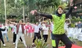 Senam Bareng Ibu ibu, Rudy Susmanto Ajak Masyarakat Ciawi Sukseskan Pilkada Kabupaten Bogor