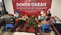 Peringati HUT ke 77, Polwan Polres Metro Depok Gelar Donor di DOS, Dandim dan Kapolres Ikut Sumbang Darah