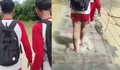 Viral pelajar di Lampung Tengah lewati banjir dan jembatan kayu lapuk demi berangkat sekolah