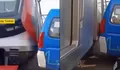 Viral angkot hampir tertabrak KRL di Tambora Jakarta Barat, diduga terjebak di perlintasan padat