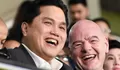 Presiden FIFA Ucapkan Selamat untuk Erick Thohir yang Dilantik Jadi Menpora