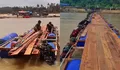 Lebih dari Dua Bulan Bertahan dengan Getek untuk Menyeberang Sungai, Begini Kendala Pembangunan Jembatan Apung di Aceh utara