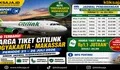 Harga Tiket Citilink Rute Yogyakarta - Makassar Periode 21 - 26 Juli 2026 Mulai Rp1 Jutaan, Simak Jadwal Keberangkatannya!