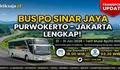 LENGKAP! Jadwal Bus PO Sinar Jaya Purwokerto - Ajibarang - Wangon - Bumiayu - Tegal - Jakarta Periode 21–31 Juli 2026