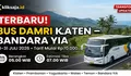 TERBARU! jadwal Bus DAMRI Rute Klaten – Prambanan - Yogyakarta - Wates - Temon - Bandara YIA Periode 21–31 Juli 2026
