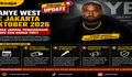 Kanye West ke Jakarta Oktober 2026, Simak Jadwal Pengumuman Venue dan Harga Tiket