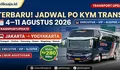 Terbaru! Jadwal Bus PO Kym Trans 4–11 Agustus 2026 Jakarta - Cikampek - Cirebon - Semarang - Bawen - Magelang - Sleman - Yogyakarta