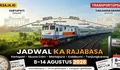 Simak Jadwal KA Rajabasa Periode 8 – 14 Agustus 2026 Rute Kertapati – Muara Enim – Martapura – Kotabumi – Tanjungkarang