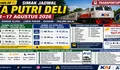 Simak Jadwal KA Putri Deli 11–17 Agustus 2026 Rute Bandar Klipah - Lubuk Pakam - Kisaran - Tanjung Balai