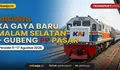 Cek Rute KA Gaya Baru Malam Periode 11 - 17 Agustus 2026 Rute Pasar Senen -  Pegadenbaru - Haurgeulis - Jatibarang - Arjawinangun -Gubeng