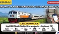 Lihat Jadwal KA Kertanegara Periode 11 – 17 Agustus 2026 Rute Purwokerto - Kroya - Gombong - Kebumen - Kutoarjo - Wates, - Yogyakarta - Malang