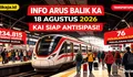 Cek Info Arus Balik Kereta Api 18 Agustus 2026: KAI Antisipasi Lonjakan Penumpang Setelah Libur Panjang HUT RI
