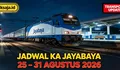 Cek Sebelum Berangkat! KA Jayabaya Periode 25 – 31 Agustus 2026 Rute Pasar Senen – Jatinegara – Bekasi – Karawang – Cikampek – Semarang – Malang