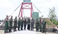 Tim Wasrik Itdam V/Brawijaya Tinjau Proyek Pembangunan Jembatan di Wilayah Kodim 0808/Blitar
