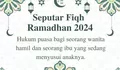 Fiqh Ramadhan 2024: Inilah Hasil Bahtsul Masail Mengenai Hukum Puasa Bagi Seorang Wanita Hamil dan Seorang Ibu yang Sedang Menyusui Anaknya