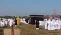Praktikkan Rukun Islam, Ikatan Guru PAUD di Jombang Ajak Ribuan Siswa Manasik Haji