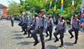 Aksi Derap Langkah Satlinmas Mengguncang Bekasi Demi Kobarkan Semangat Kemerdekaan RI