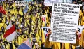 BEM UI dan 25 Aliansi Demo di Bundaran HI, Tuntut Keadilan Ekonomi dan Bencana Nasional