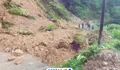 Longsor Tebing 50 Meter Putus Akses Jalan Citorek-Ciparay di Lebak